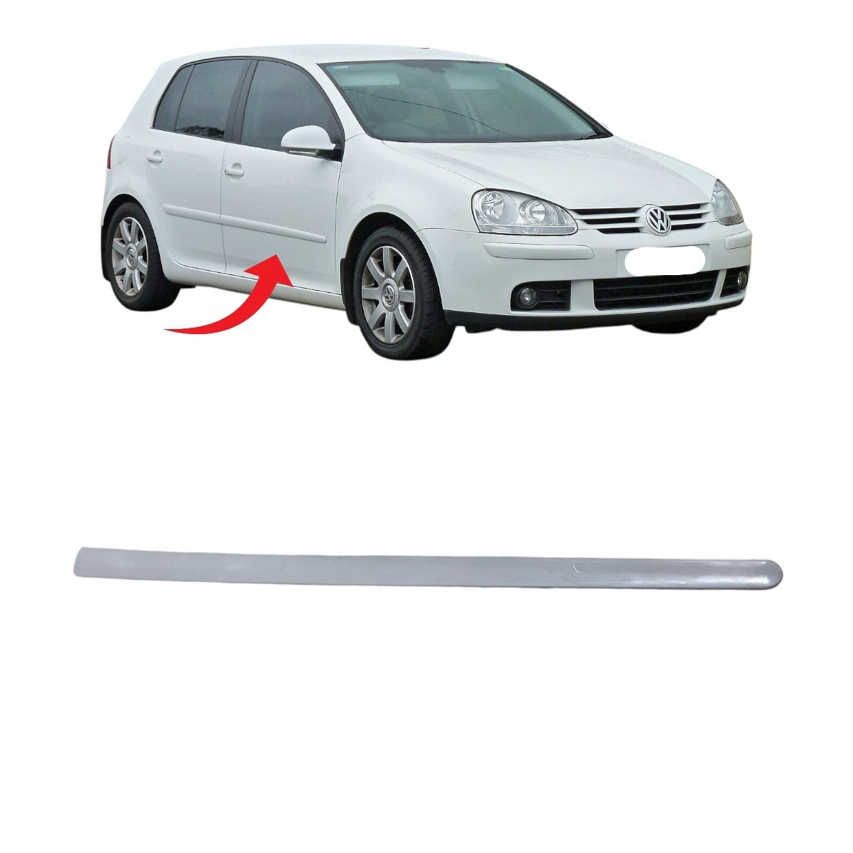 Golf5 Kapı Çıtası Ön Sağ Boyanır 2005-2009 1K4853516C