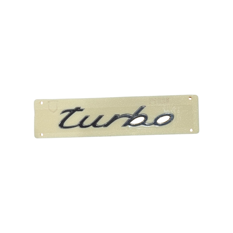 Porsche Turbo Yazı Krom 3cm-17cm Yapıştırma