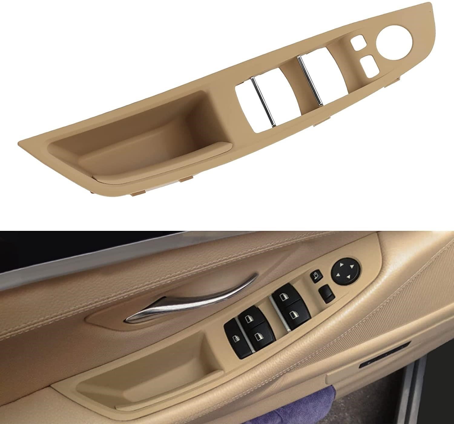 Bmw 5Seri F10-F18 Cam Düğme Çerçevesi Katlanır Ayna Bej Ön Sol 51417225875