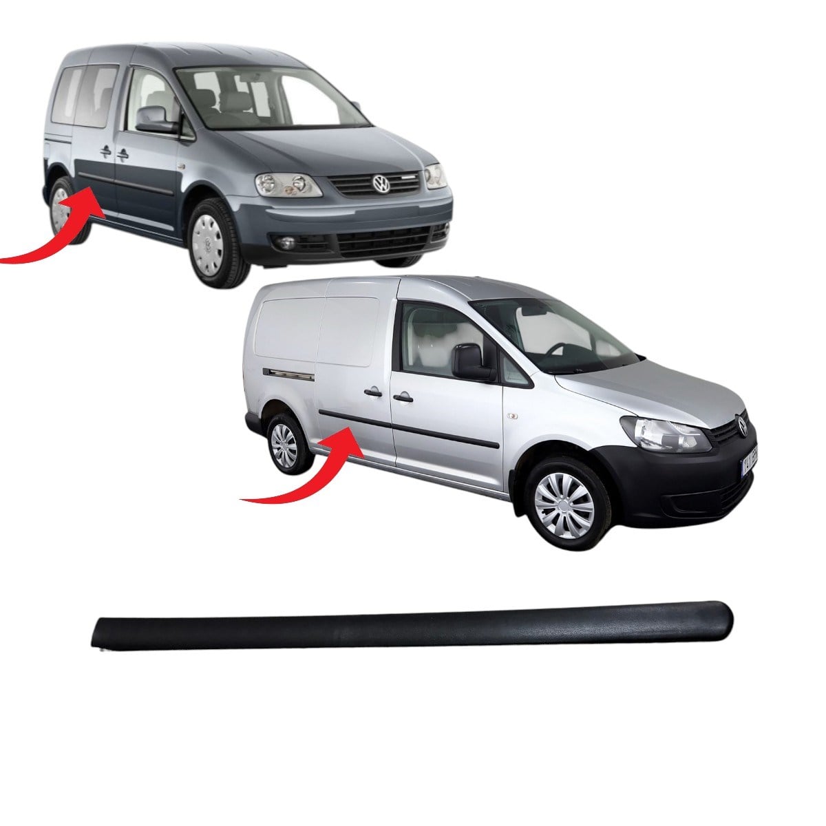 Vw Caddy Kapı Çıtası Arka Sağ 2005-2015 2K0853536E 9B9