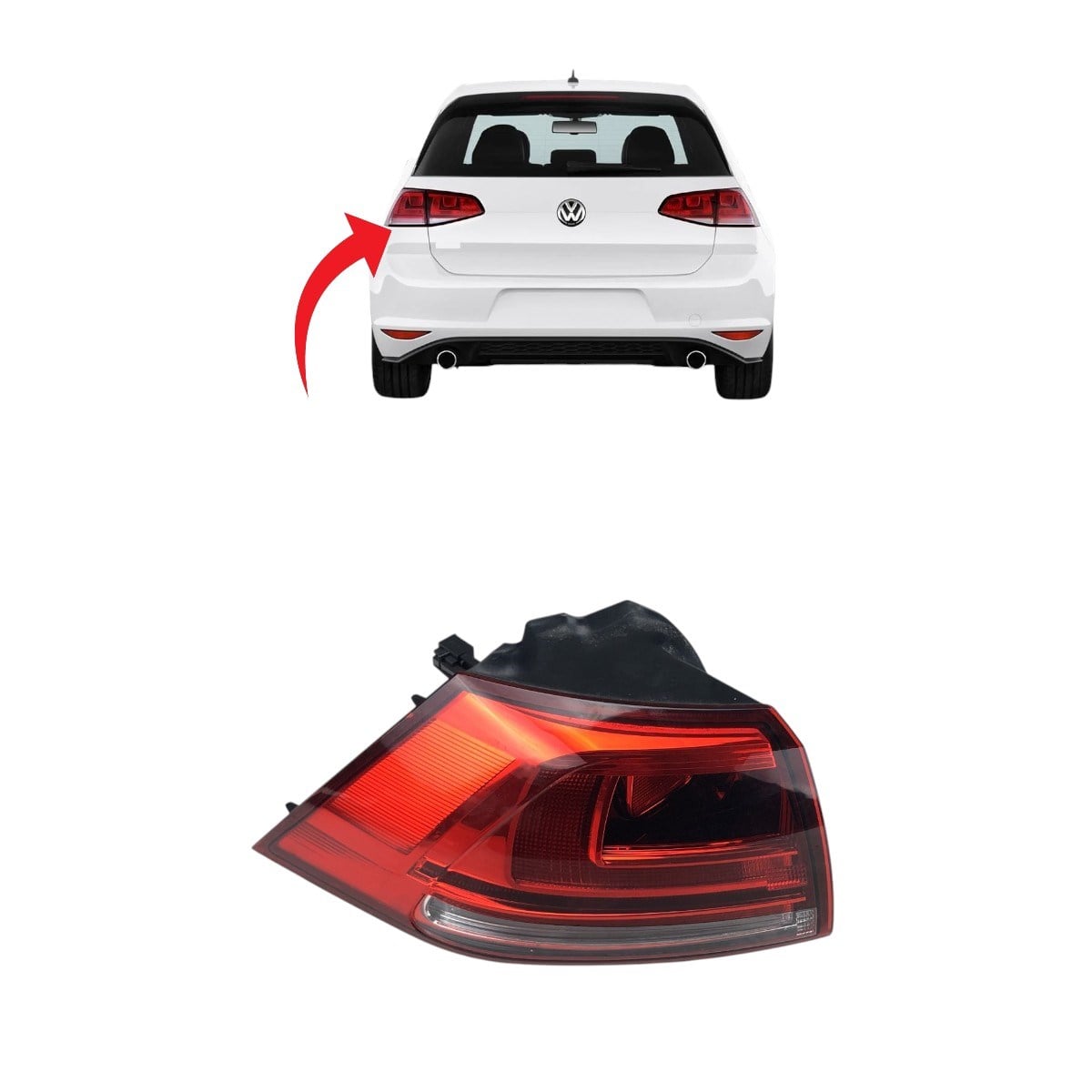 Vw Golf7 Sol Dış Stop Lambası 2013-2017 5G0945095P