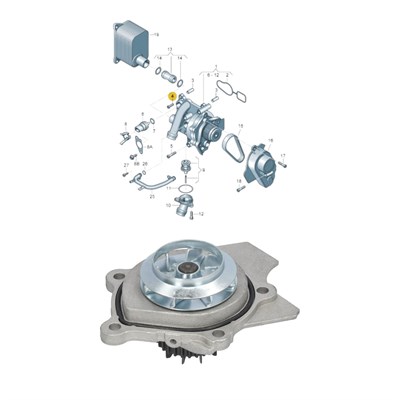 BUGATTI-Audi A4-A5 Devirdaim(Yarım) 1.8-2.0TFSI 2009-2015 06H121026BE