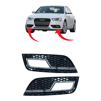 Audi A4 Sis Kapağı Set Piano Black 2013-2015 8K0807681/8K0807682
