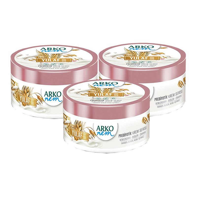 Arko Nem Prebiyotik Krem Yulaf Sütü 250 ml x 3 Adet
