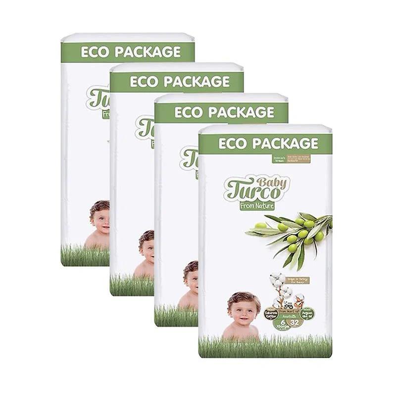 Baby Turco Doğadan 6 Beden X Large 32x4 128 Adet Bebek Bezi