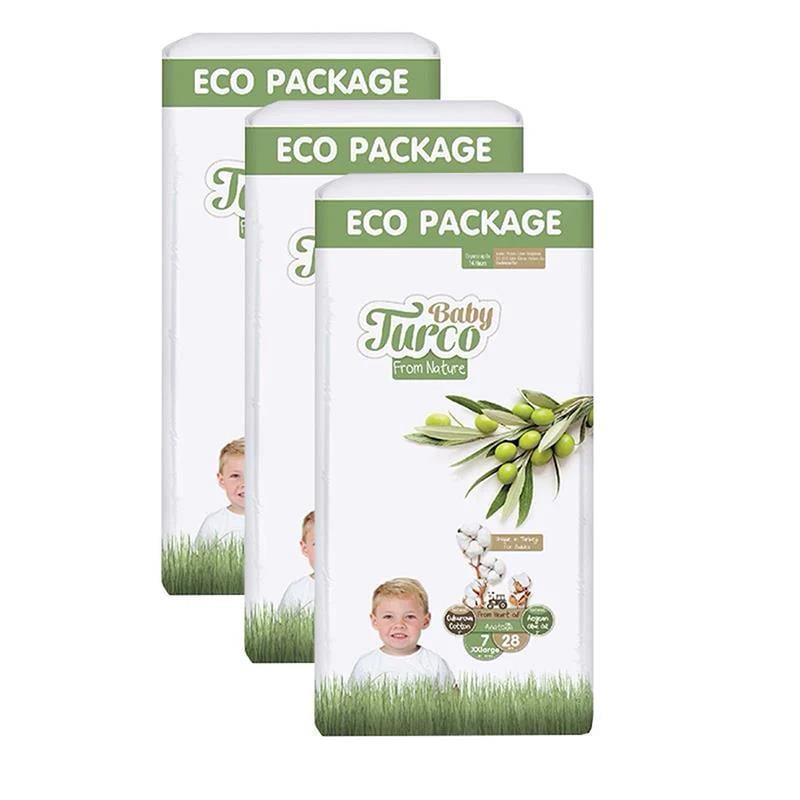 Baby Turco Doğadan 7 Beden XX Large 28x3 84 Adet Bebek Bezi
