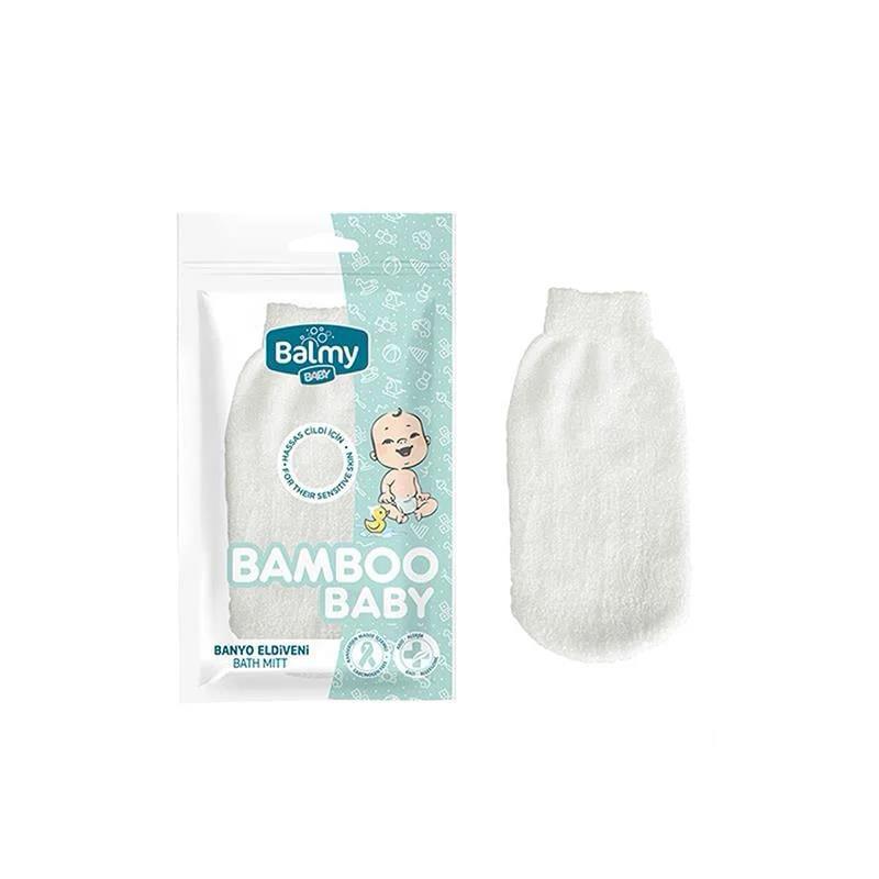 Balmy 00669 Bambu Bebek Banyo Eldiveni Krem