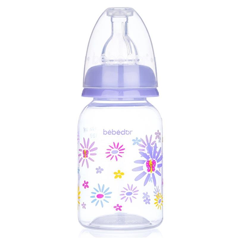 Bebedor B-23302 Desenli PP Biberon 125 ml Mor