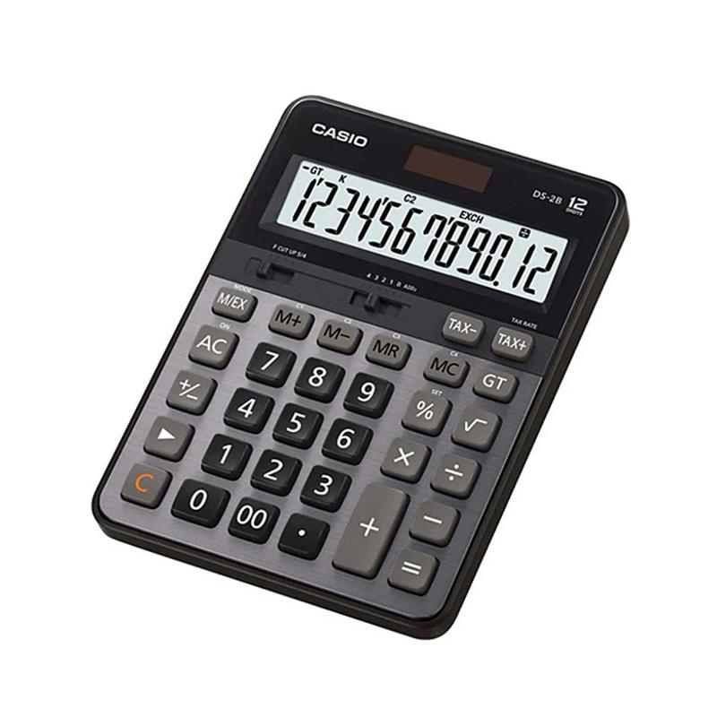 Casio DS-2B Vergi ve Döviz Fonksiyonlu 12 Haneli Profesyonel Hesap Makinesi
