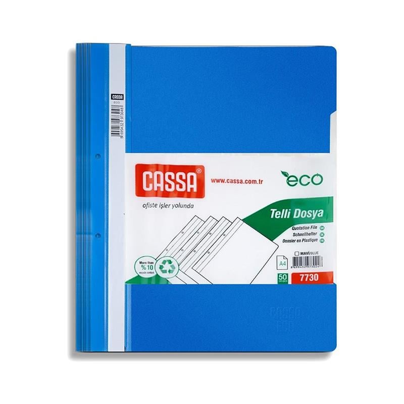 Cassa 7730 Eco Mavi Telli Dosya 50'li