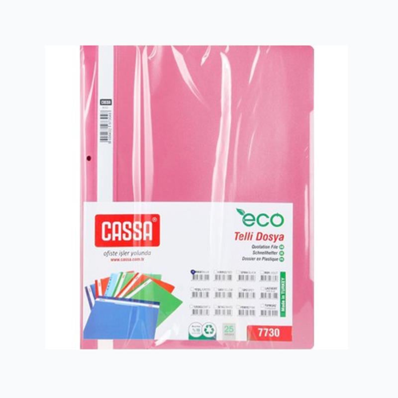 Cassa 7730 Eco Pembe Telli Dosya 50'li