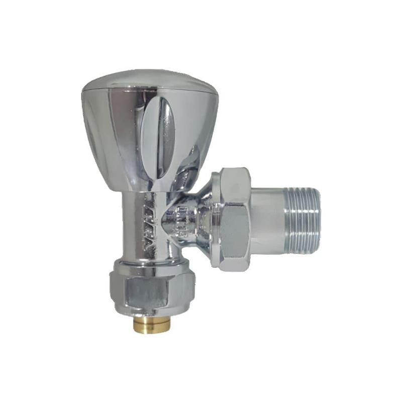 Eca RV3 Krom Köşe Radyatör Vanası - PEX - 1/2*16 mm