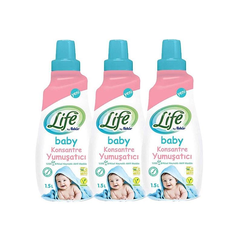 Fakir Life By Baby Konsantre Yumuşatıcı 1,5 Lt x 3'lü Paket