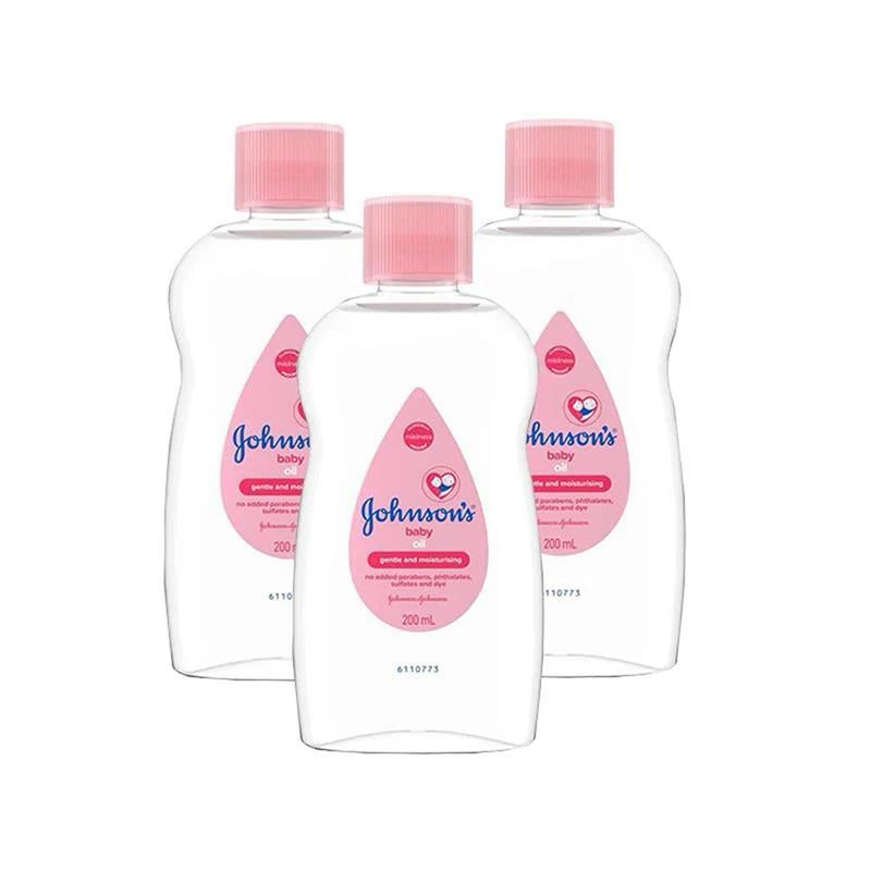 Johnson's Baby Bebek Yağı 200 ml x 3 Adet