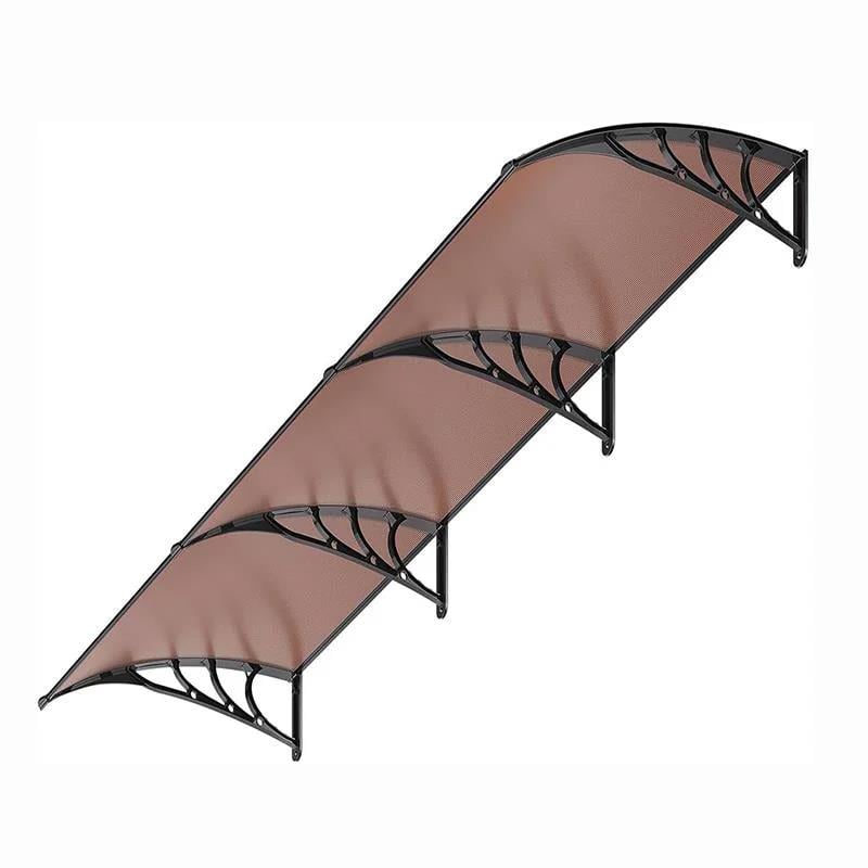 Kapı Üstü Lüx Seri Pratik Sundurma 100 X 480 Kahverengi