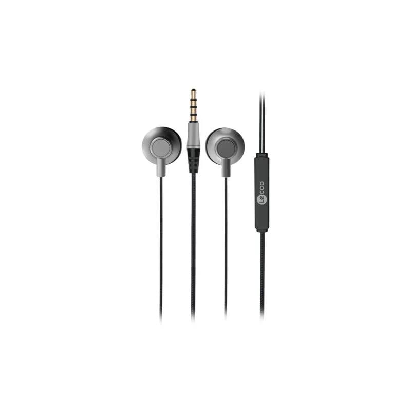 Lenovo Lecoo EH101 Kablolu 3.5mm Jacklı Kulak İçi Mikrofonlu Kulaklık Siyah