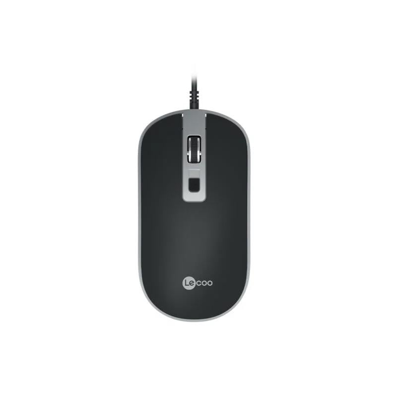Lenovo Lecoo MS104 USB Kablolu 1600DPI 4 Tuşlu Optik Mouse Siyah