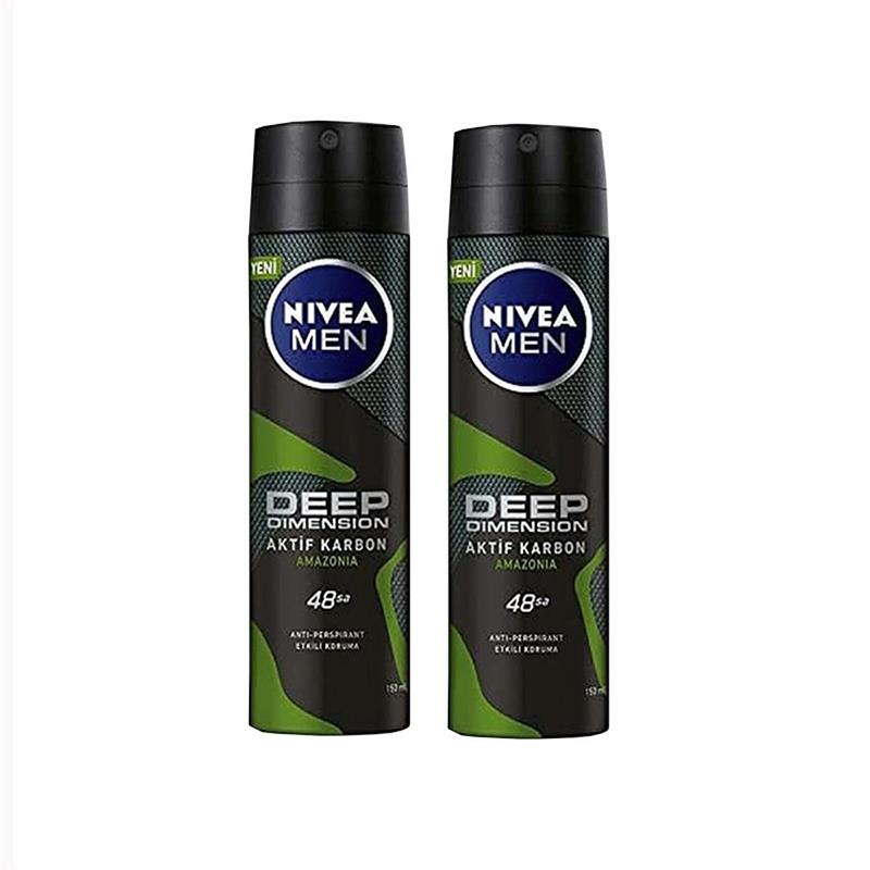 Nivea Men Deep Dimension Amazonia Erkek Deodorant 150 ml x 2 Adet