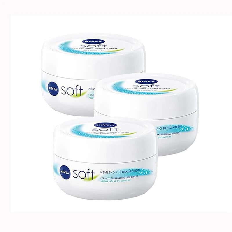 Nivea Soft Nemlendirici Bakım Kremi 100 ml x 3 Adet