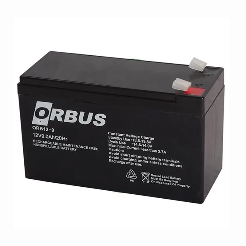 Orbus ORB12-9 12 Volt 9 Amper Kuru Akü 150x65x90 mm