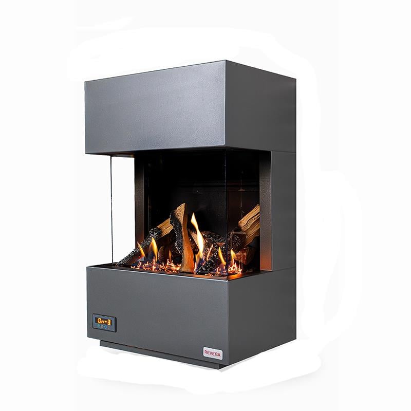 Revega H50AB Seramik Camlı Hermetik Doğalgazlı Şömine 5 Kw
