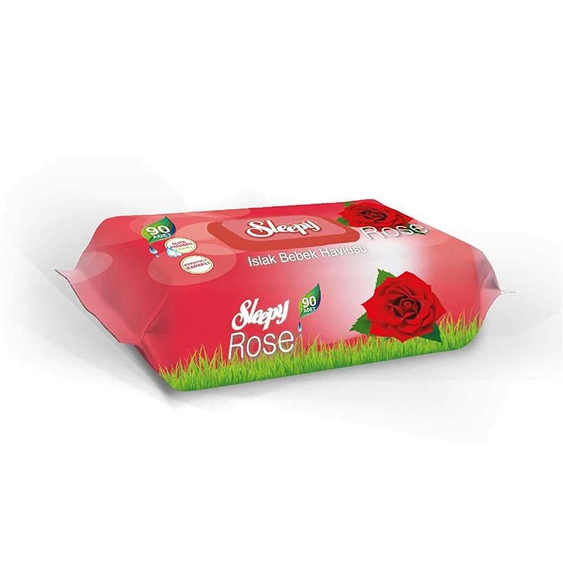 Sleepy Gül Kokulu 90 Yaprak Islak Havlu 1 Paket