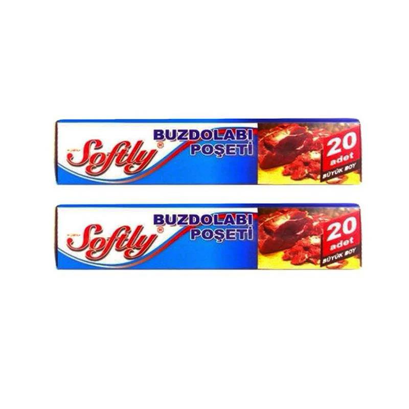 Softly Buzdolabı Poşeti 20'li Büyük Boy 2 Li Paket
