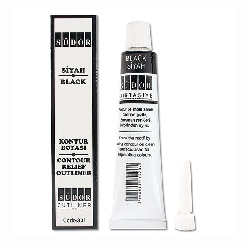 Südor 331 Kontür Boyası 25 ml Siyah