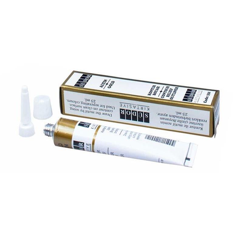 Südor 332 Kontür Boyası 25 ml Tüp Altın