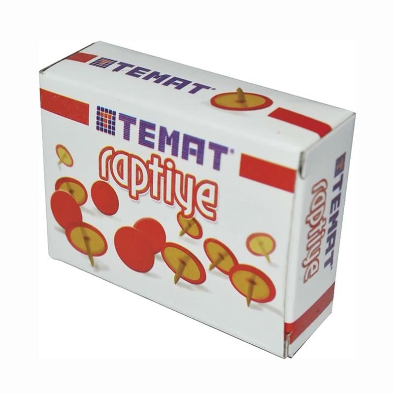 Temat 20008 Renkliİ Raptiye 300-K Kırmızı