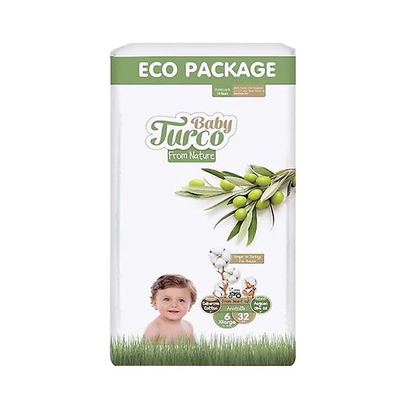 Baby Turco Doğadan 6 Beden X Large 32 Adet Bebek Bezi