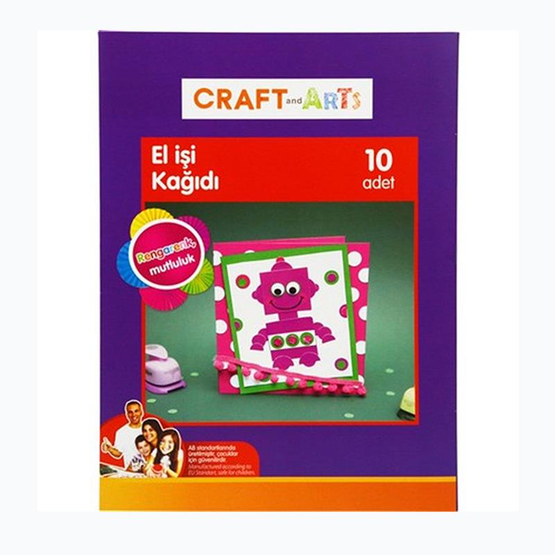 Craft And Arts El İşi Kağıdı 10'lu Dosyalı A4