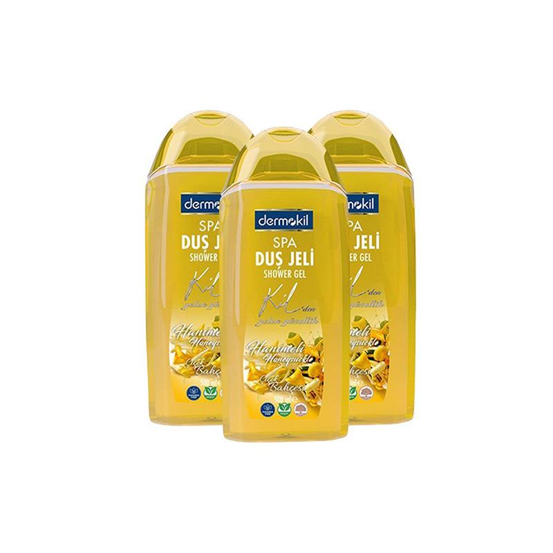 Dermokil Vegan Hanımeli Duş Jeli 500 ml x 3 Adet