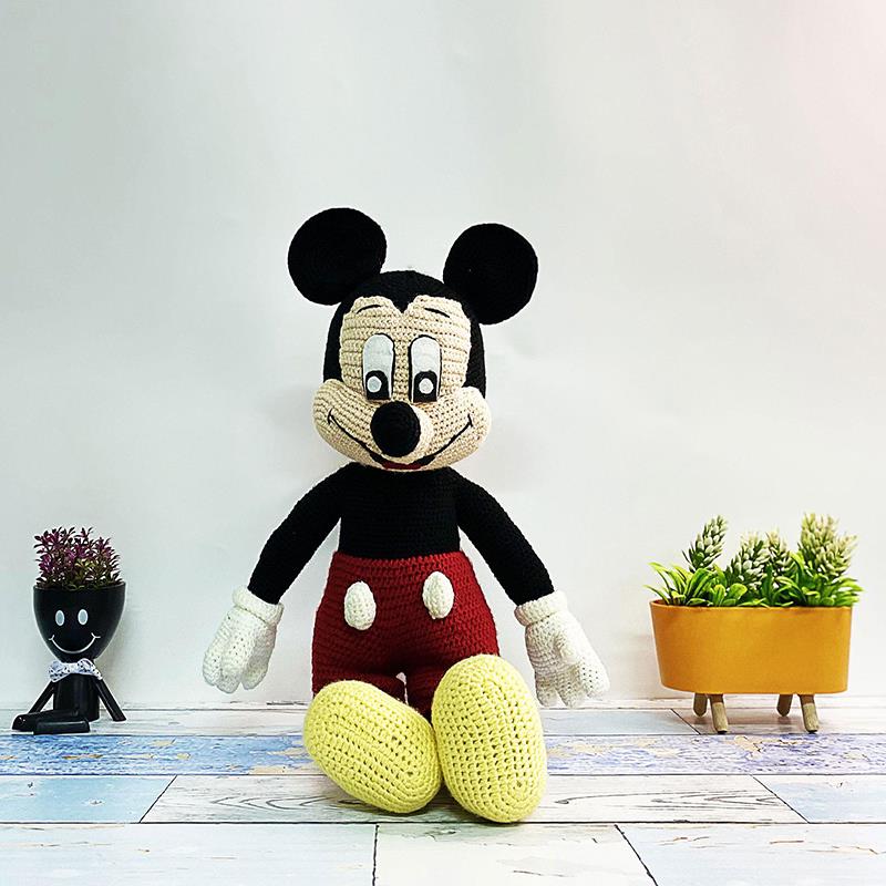 El Örgü Amigurumi Oyuncak Mickey Mouse