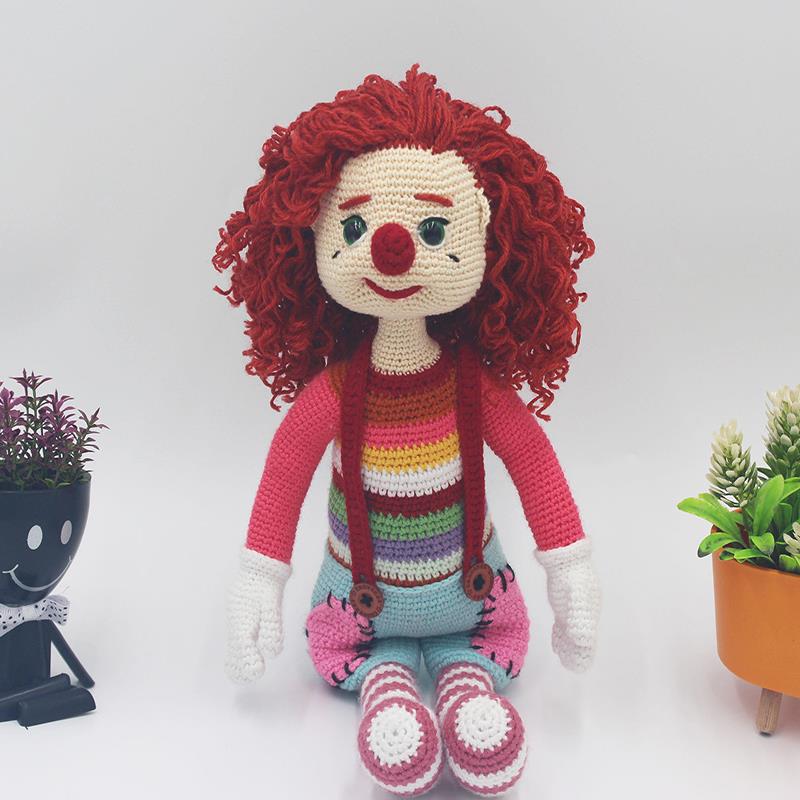 El Örgü Amigurumi Oyuncak Palyaço