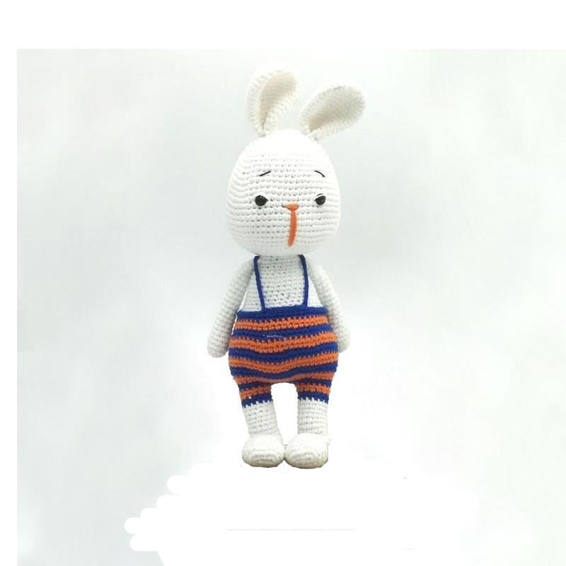 El Örgü Amigurumi Oyuncak Tavşan Beyaz