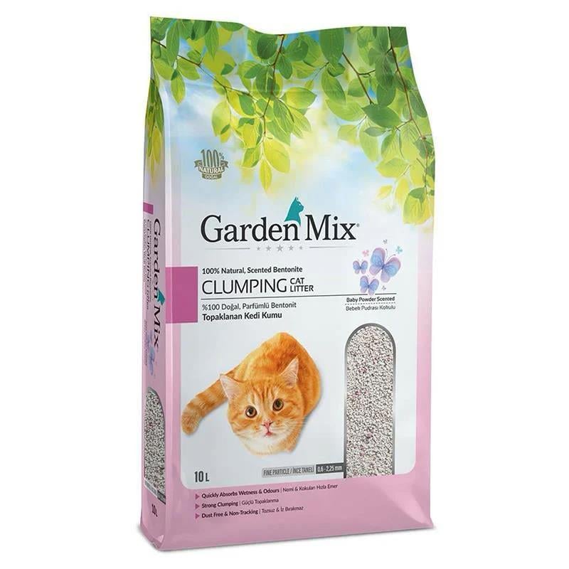 Gardenmix Bentonit Bebek Pudrası İnce Kedi Kumu 10 Lt