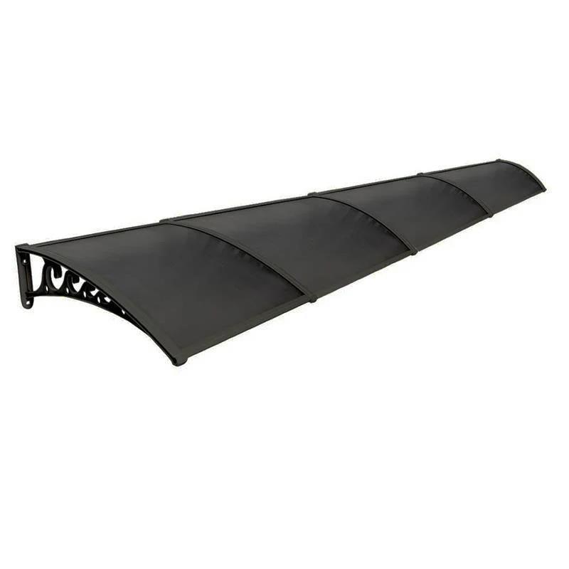 Kapı Üstü Lüx Seri Pratik Sundurma 100 X 480 Siyah