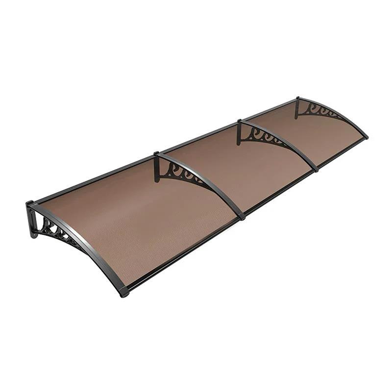 Kapı Üstü Lüx Seri Pratik Sundurma 100 X 360 Kahverengi