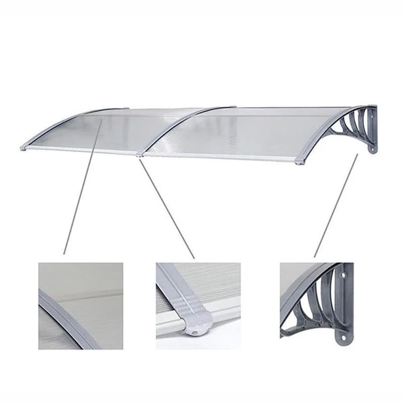 Kapı Üstü Pratik Sundurma Standart Seri 100 X 200 cm Gri