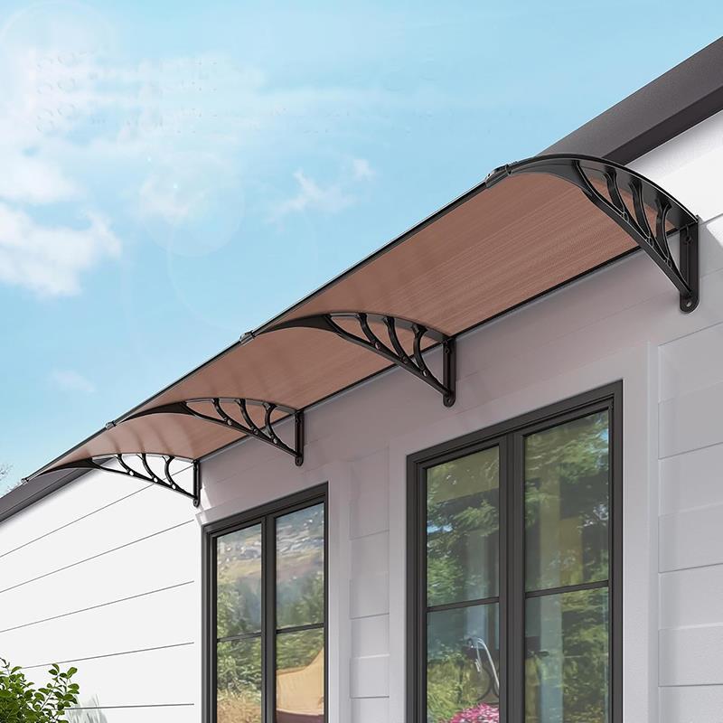 Kapı Üstü Pratik Sundurma Standart Seri 100 X 360 cm Siyah