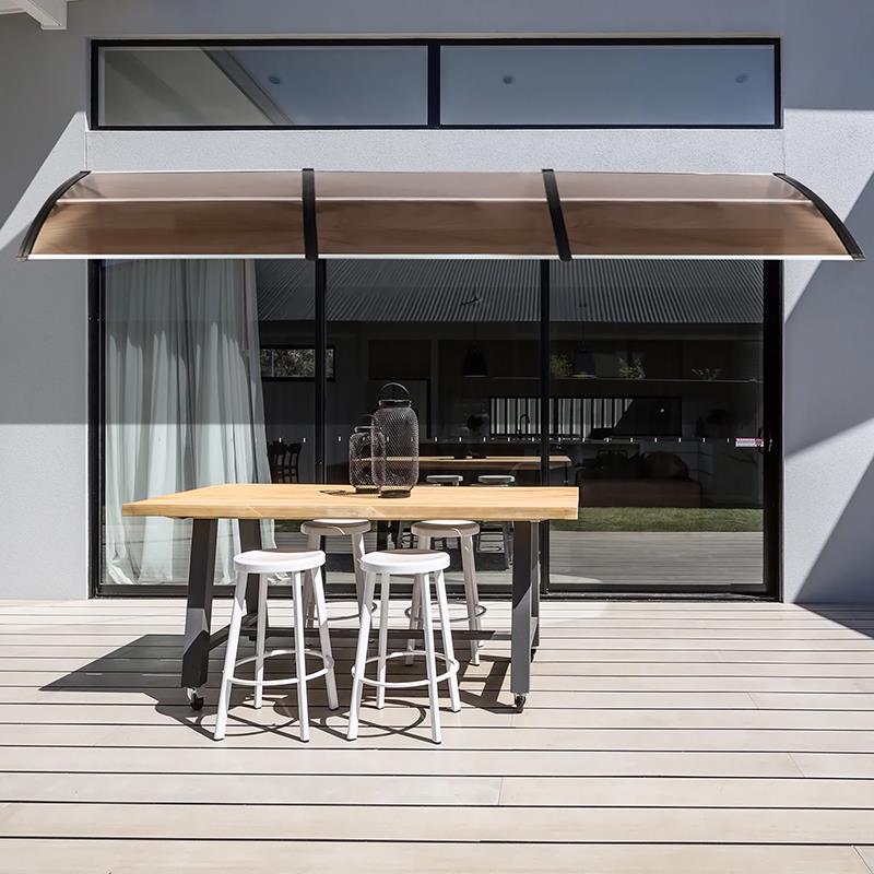 Kapı Üstü Pratik Sundurma Standart Seri 100 X 360 cm Siyah