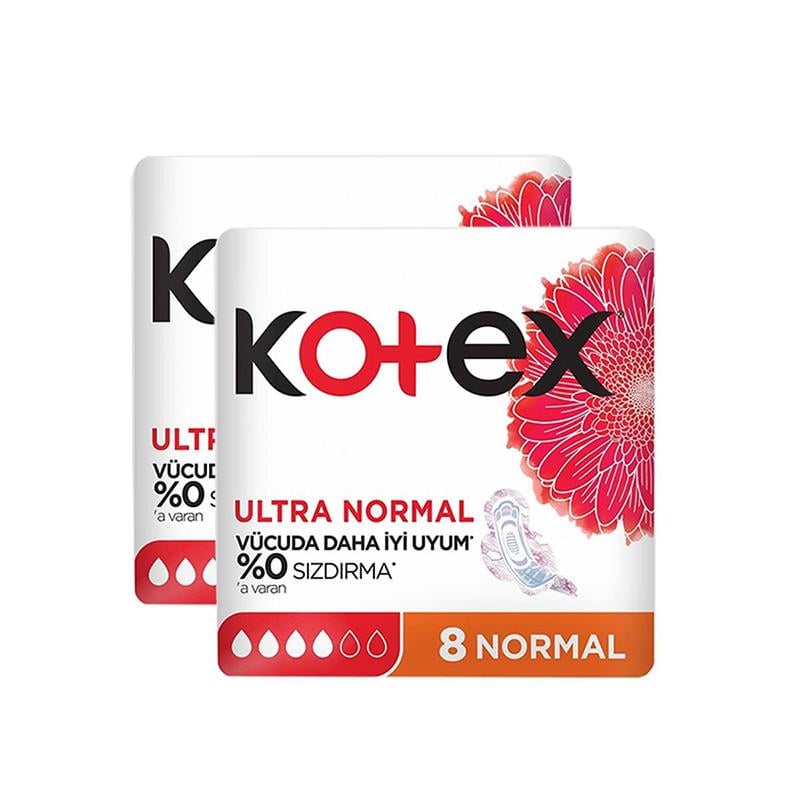 Kotex Hijyenik Ped Ultra Normal 8'li x 2 Adet