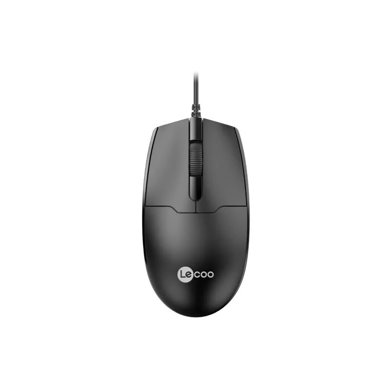 Lenovo Lecoo MS101 USB Kablolu 1200DPI 3 Tuşlu Optik Mouse Siyah