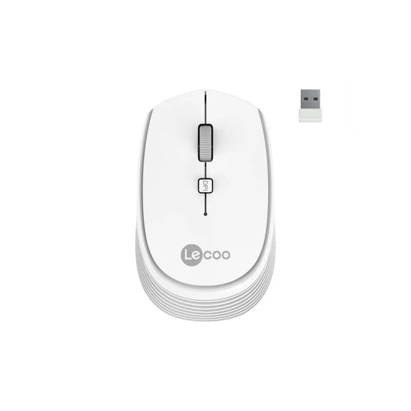 Lenovo Lecoo WS202 Kablosuz 1600DPI 4 Tuşlu Optik Mouse Beyaz