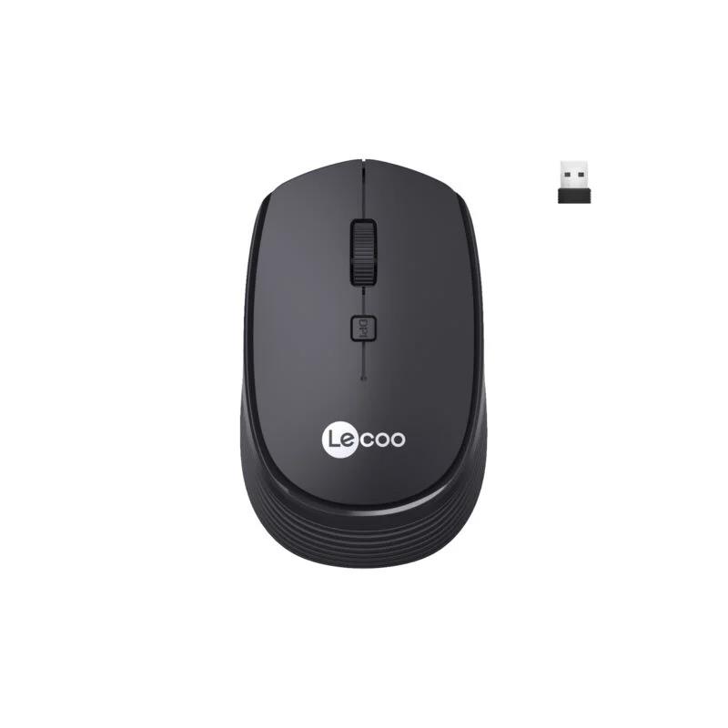 Lenovo Lecoo WS202 Kablosuz 1600DPI 4 Tuşlu Optik Mouse Siyah