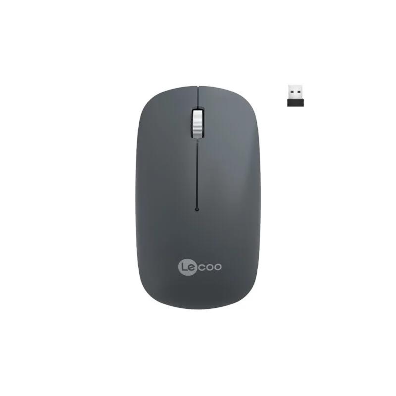 Lenovo Lecoo WS214 Kablosuz 1200DPI 3 Tuşlu Optik Mouse Gri