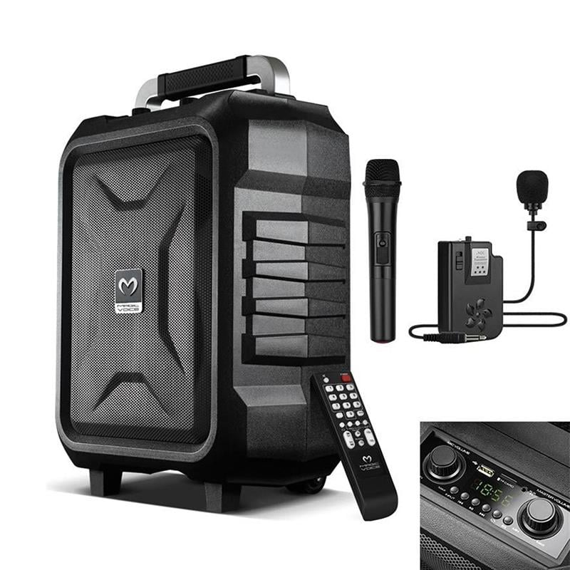 Magicvoice MV-2015 Max 300W USB-SD-BT Siyah 1E-1Y Mikrofonlu Aktif Hoparlör