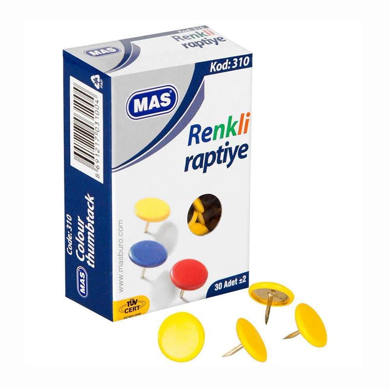 Mas 310 Renkli Raptiye Pvc Kaplı