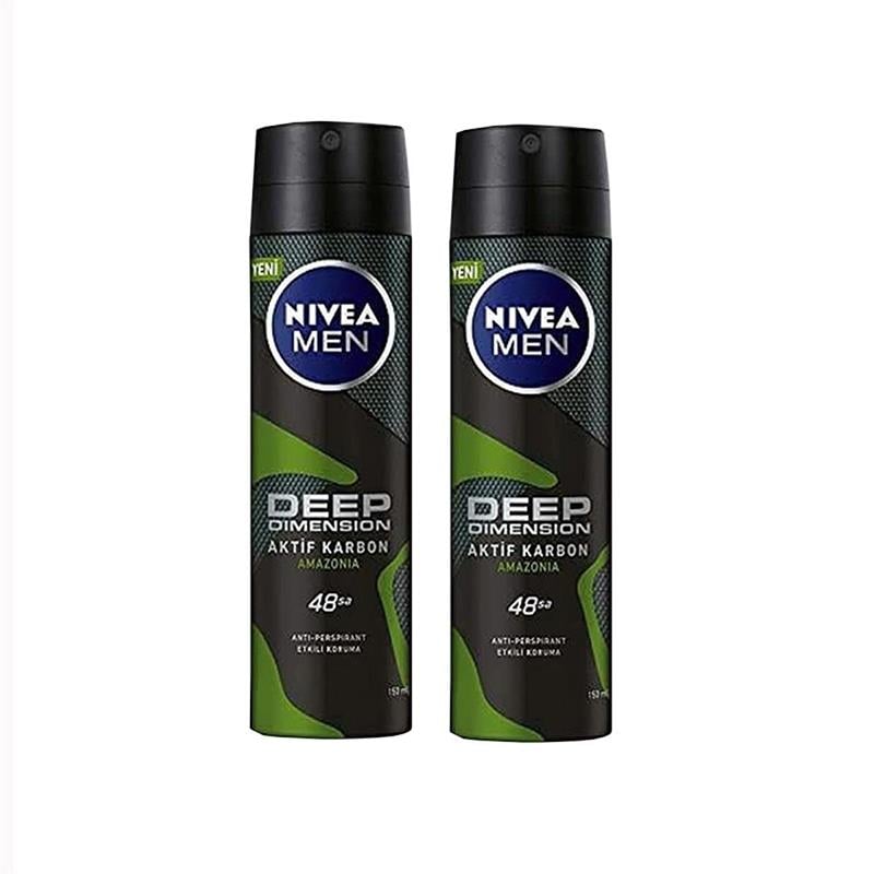 Nivea Men Deep Dimension Amazonia Erkek Deodorant 150 ml x 2 Adet